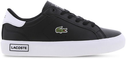 Lacoste Powercourt Kindersneakers - Zwart - Maat 37.5 - Leer Black