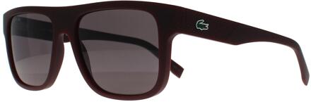 Lacoste Rechthoek Heren Donkerrood Grijs L6001S