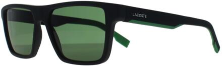 Lacoste Rechthoek Heren Mat Zwart Groen L998S
