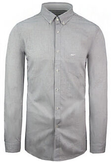 Lacoste Regular Fit Heren Wit/Zwart Overhemd - maat