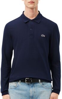 Lacoste Regular Fit Longsleeve Polo Heren navy - XS