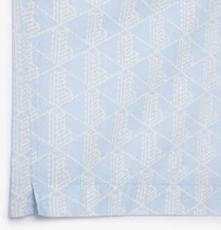 Lacoste Relaxed Fit overhemd met korte mouwen voor heren in lichtblauw - 16.5 inch
