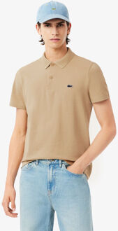 Lacoste Ribbed Collar Polo Heren beige - M,L,XXL