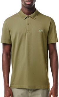 Lacoste Ribbed Collar Polo Heren groen - S