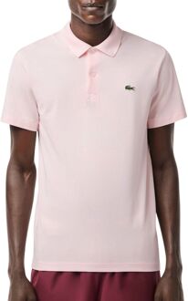 Lacoste Ribbed Collar Polo Heren lichtroze - S