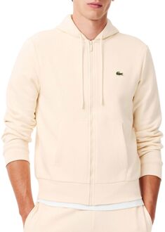 Lacoste Ritssluiting Hoodie Casual Sweater Herfst Winter Lacoste , White , Heren - 2Xl,Xl,M,S