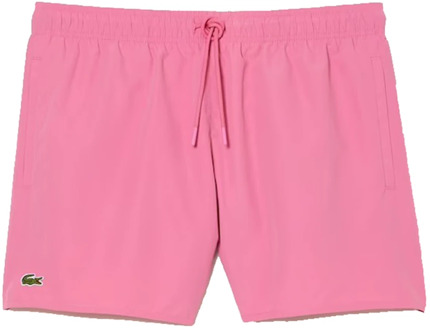 Lacoste Roze Zwemshorts - Beachwear Stijl Lacoste , Pink , Heren