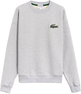 Lacoste Ruimvallende Unisex Sweatshirt Lacoste , Gray , Dames - Xl,L,M,S