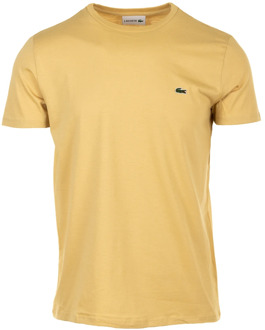 Lacoste Sand T-shirts en Polos Lacoste , Beige , Heren - 2Xl,Xl,L,M,S