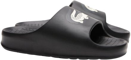 Lacoste Serve 2.0 EVO Badslippers Heren zwart - wit - 39 1/2