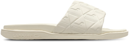 Lacoste Serve Slide Dual Slippers en Sandalen Heren - Wit - Maat 46 - Plastic White