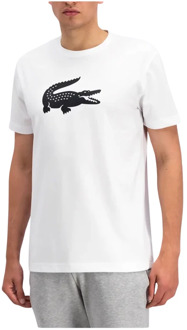 Lacoste Shirt - Maat M  - Mannen - zwart/wit