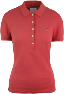 Lacoste Slim Fit Dames Koraal Poloshirt