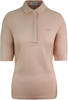 Lacoste Slim Fit Dames Perzik Poloshirt - maat EU 50 / UK 14