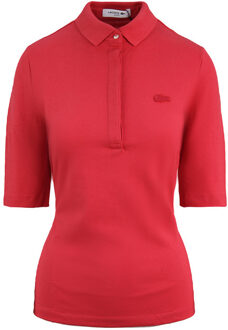 Lacoste Slim Fit Dames Roze Poloshirt - maat EU 42 / UK 8