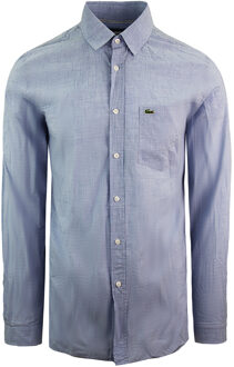 Lacoste Slim Fit Heren Blauw Overhemd