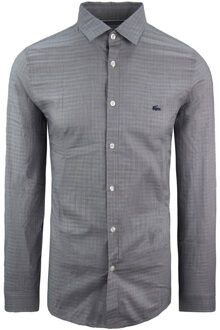Lacoste Slim Fit Heren Grijs Overhemd
