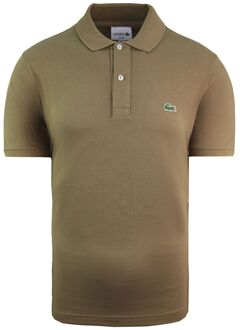 Lacoste Slim Fit Heren Khaki Poloshirt Groen