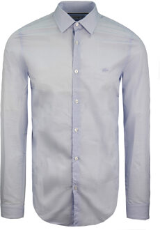 Lacoste Slim Fit Heren Overhemd Lichtblauw - maat