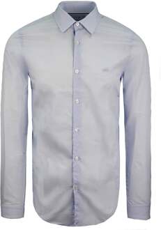 Lacoste Slim Fit Heren Overhemd Lichtblauw - maat