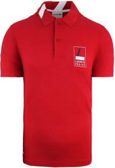 Lacoste Slim Fit Heren Rood Poloshirt - maat 2XL
