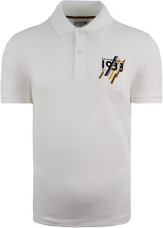 Lacoste Slim Fit Heren Wit Poloshirt - XS