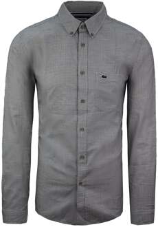Lacoste Slim Fit Heren Zwart/Wit Overhemd