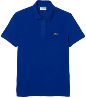 Lacoste Slim Fit Katoenen Polo Shirt (Blauw) Lacoste , Blue , Heren - 2Xl,Xl,L,M,S,3Xl