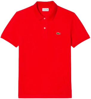 Lacoste Slim Fit Katoenen Polo Shirt (Rood) Lacoste , Red , Heren - 2Xl,L,M