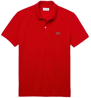 Lacoste Slim Fit Polo Lacoste , Red , Heren - 2Xl,Xl,L,M,S,Xs,4Xl,3Xl