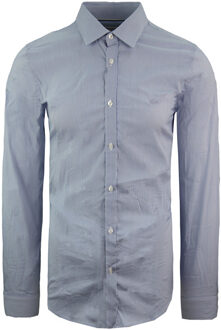 Lacoste Slim Fit Stretch Heren Blauw Overhemd - maat