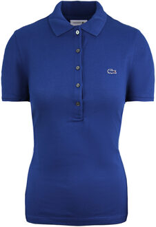 Lacoste Slim Fit Vrouwen Navy Poloshirt Blauw