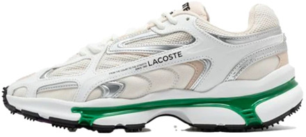 Lacoste Sneakers - Wit/Groen Lacoste , White , Heren - 44 Eu,43 Eu,42 Eu,45 Eu,40 EU