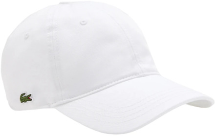 Lacoste Sportieve Elegante Baret Lacoste , White , Heren - ONE Size