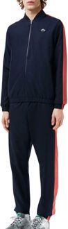 Lacoste Stijlvol Navy Blue Polyester Tracksuit Lacoste , Blue , Heren - 2Xl,Xl,L,M,S,Xs,3Xl