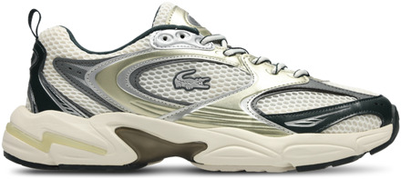 Lacoste Storm 2k Sneakers Heren - Wit - Maat 40.5 - Textil, Leer, Synthetisch White