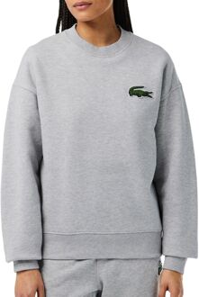 Lacoste Sweatshirt met logo patch Lacoste , Gray , Heren - 2Xl,Xl,L,M,S