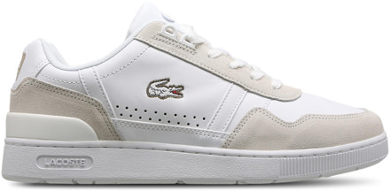 Lacoste T-clip Sneakers Heren - Goud - Maat 42 - Leer Gold