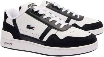 Lacoste T-Clip Sneakers Heren wit - zwart - 42 1/2