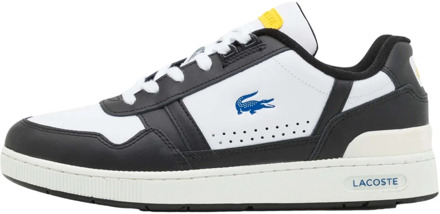 Lacoste T-Clip Sneakers Heren wit - zwart - blauw - geel - 45