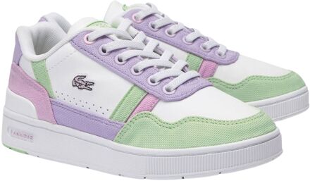Lacoste T-Clip Sneakers Junior wit - paars - groen - roze - 28