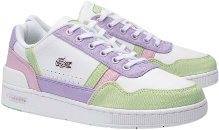 Lacoste T-Clip Sneakers Junior wit - paars - groen - roze - 35