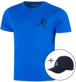 Lacoste T-shirt & Cap Heren blauw - S
