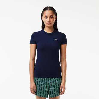 Lacoste T-shirt Dames donkerblauw - 34