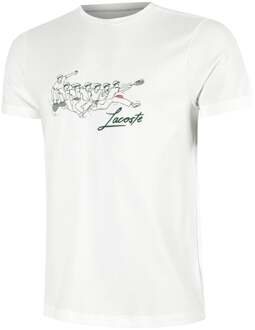 Lacoste T-shirt Heren-Crème - M