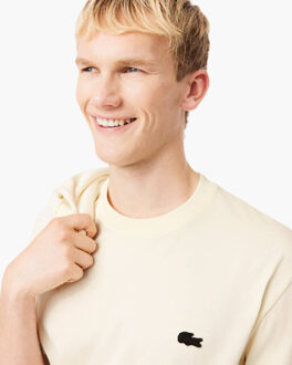 Lacoste T-shirt korte mouw th0537 - maat S Ecru