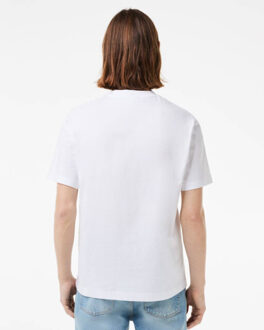 Lacoste T-shirt korte mouw th7318-61 - maat M Wit