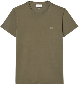 Lacoste T-shirt - Mannen - Olijfgroen