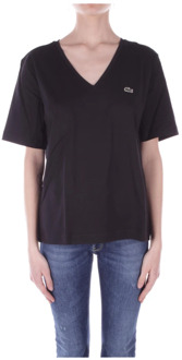 Lacoste T-Shirts Lacoste , Black , Dames - 2Xl,Xl,L,M,S