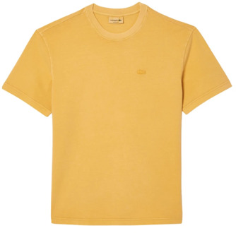 Lacoste T-Shirts Lacoste , Yellow , Heren - L,S,Xs,2Xs
